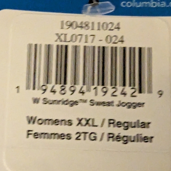 Columbia Women's Sunridge Sweat Jogger Pants XXL Grey NWT - Picture 5 of 12